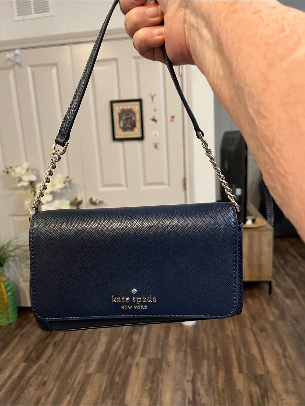 Kate Spade Midnight Blue Crossbody EUC